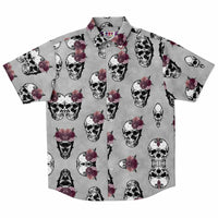 Skull Rose Button Down