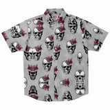 Skull Rose Button Down