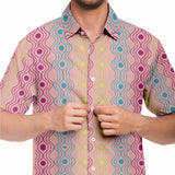 Lace Pattern Button Down Shirt