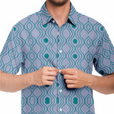 Perano Blue Pattern Button Down