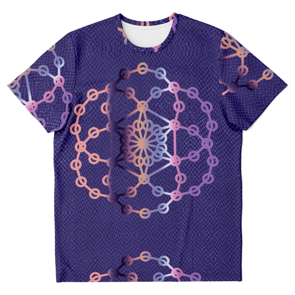 Purple Snake Geometric T-shirt