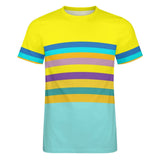 Color Palette Stripes Cotton T-shirt 3