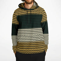 Color Pallette Knit Effect Hoodie