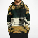 Color Pallette Knit Effect Hoodie