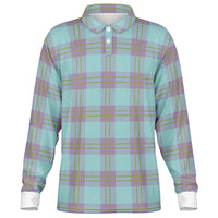 Morning Breeze Plaid Long Sleeve Polo