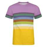 Color Palette Stripes Cotton T-shirt 47