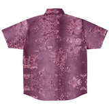Embossed Pink Velvet Button Down Shirt 4
