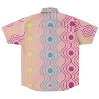 Color Palette Lace Button Down Shirt