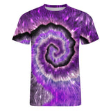 Purple Magic Tie Dye Cotton T-shirt