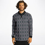 Argyle Long Sleeve Polo