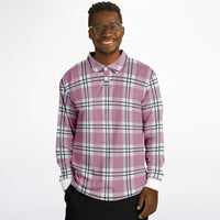 Mod Plaid Long Sleeve Polo