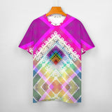Rainbow Geometric Abstract Pride Cotton T-Shirt