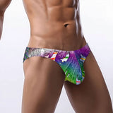 Men's Bikini Underwear embossed rainbow