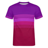 Color Palette Stripes Cotton T-shirt 41