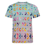 Paisley Pattern Cotton T-Shirt
