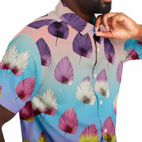 Color Palette Leaves Button Down Shirt