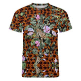 Embossed Cheetah Spots Cotton T-Shirt