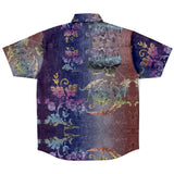 Embossed Gradient Velvet Button Down Shirt 2