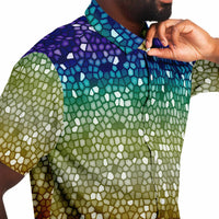 Mosaic Color Palette Button Down Shirt