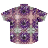 Dark Geometric Pattern Button Down Shirt