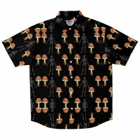 Skeleton Mushroom Button Down