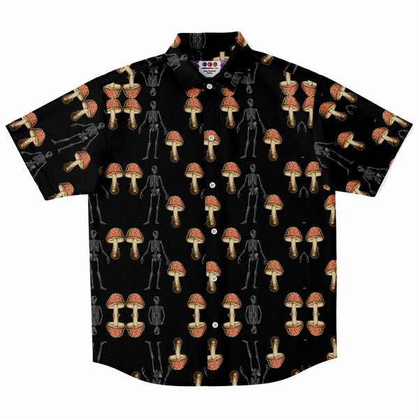 Skeleton Mushroom Button Down