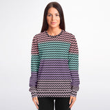 Color Palette Knit Effect Sweatshirt