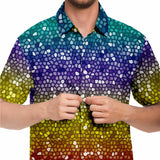 Mosaic Color Palette Button Down Shirt