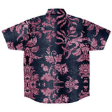 Embossed Pink Velvet Button Down Shirt 6