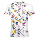 Paisley Pattern Cotton T-Shirt