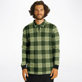 Native Species Plaid Long Sleeve Polo