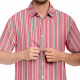 Color Stripe Button Down Shirt 2