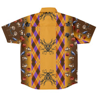 Halloween Argyle Button Down