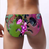 Men's Bikini Underwear Embossed Flower Pattern 2