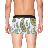 Paisley Pattern Boxer Briefs with Fly