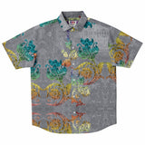Embossed Rainbow Velvet Button Down Shirt