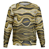 Gold Liquid Marble Sweatshirt