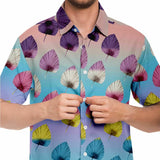 Color Palette Leaves Button Down Shirt