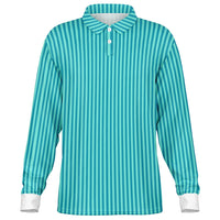 Striped Long Sleeve Polo