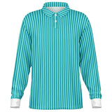 Striped Long Sleeve Polo