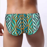 Men's Bikini Underwear leaf pattern embossed 5