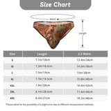 Men's Bikini Underwear Carved Leaves