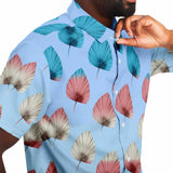 Color Palette Leaves Button Down Shirt