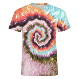 Multi-color Palette Tie Dye Cotton T-shirt 7