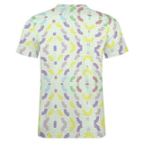 Unisex Half Rainbow Pattern Cotton T-Shirt