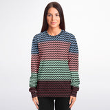 Color Palette Knit Effect Sweatshirt