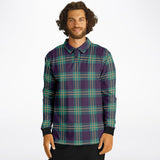 Coat Plaid Long Sleeve Polo