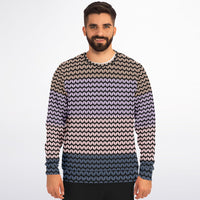 Color Palette Knit Effect Sweatshirt