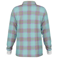 Morning Breeze Plaid Long Sleeve Polo