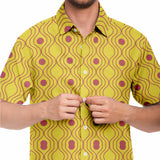 Red & Yellow Pattern Button Down